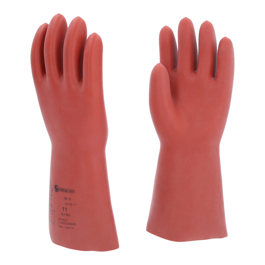 KS Tools Elektriker-Schutzhandschuh mit mechanischem Schutz, Klasse 0, rot