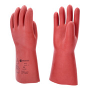 KS Tools Elektriker-Schutzhandschuh mit mechanischem Schutz, Größe 11, Klasse 2, rot