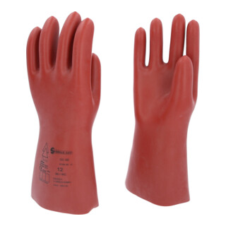 KS Tools Elektriker-Schutzhandschuh mit mechanischem Schutz, Klasse 00, rot