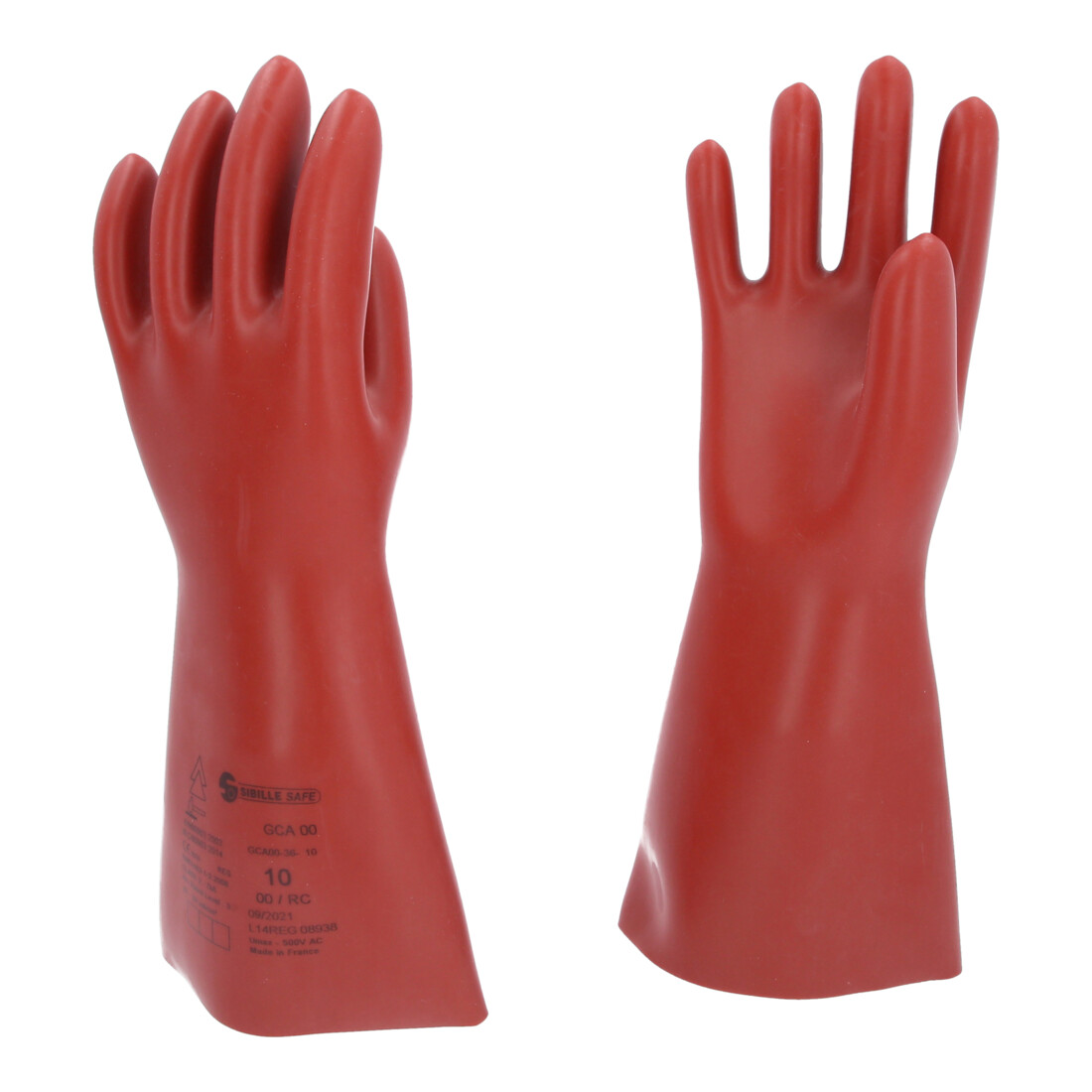 KS Tools Elektriker-Schutzhandschuh mit mechanischen und thermischen Schutz, Klasse 00, rot