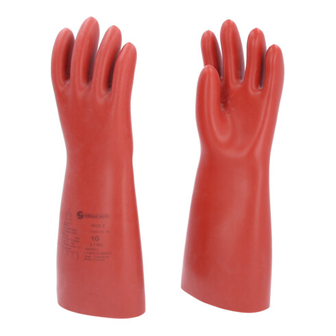 KS Tools Elektriker-Schutzhandschuh mit mechanischen und thermischen Schutz, Größe 10, Klasse 2, rot 10117.0010