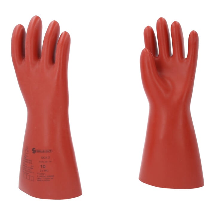 KS Tools Elektriker-Schutzhandschuh mit mechanischen und thermischen Schutz, Größe 10, Klasse 2, rot 10117.0093