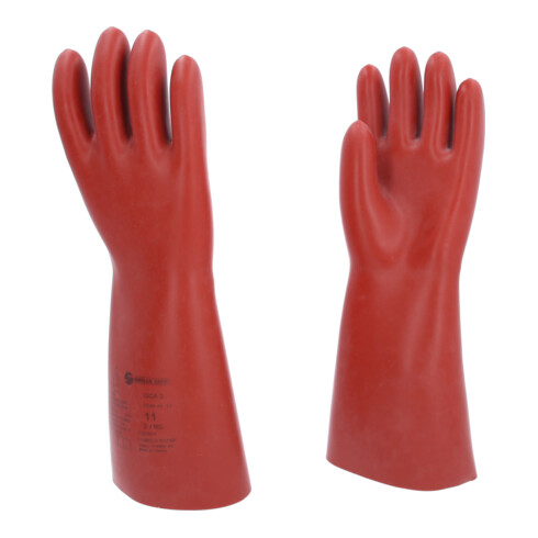 KS Tools Elektriker-Schutzhandschuh mit mechanischen und thermischen Schutz, Größe 11, Klasse 2, rot 11117.0011
