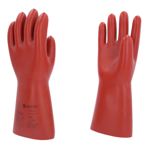KS Tools Elektriker-Schutzhandschuh mit mechanischen und thermischen Schutz, Größe 11, Klasse 2, rot 11117.0094