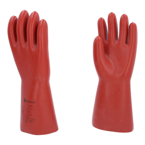 KS Tools Elektriker-Schutzhandschuh mit mechanischen und thermischen Schutz, Größe 11, Klasse 2, rot 11117.0094
