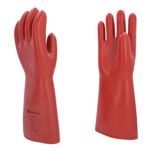 KS Tools Elektriker-Schutzhandschuh mit mechanischen und thermischen Schutz, Größe 11, Klasse 3, rot 11117.0014