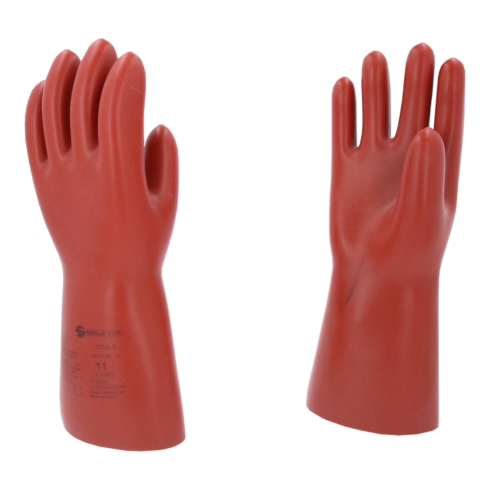 KS Tools Elektriker-Schutzhandschuh mit mechanischen und thermischen Schutz, Größe 11, Klasse 3, rot 11117.0097