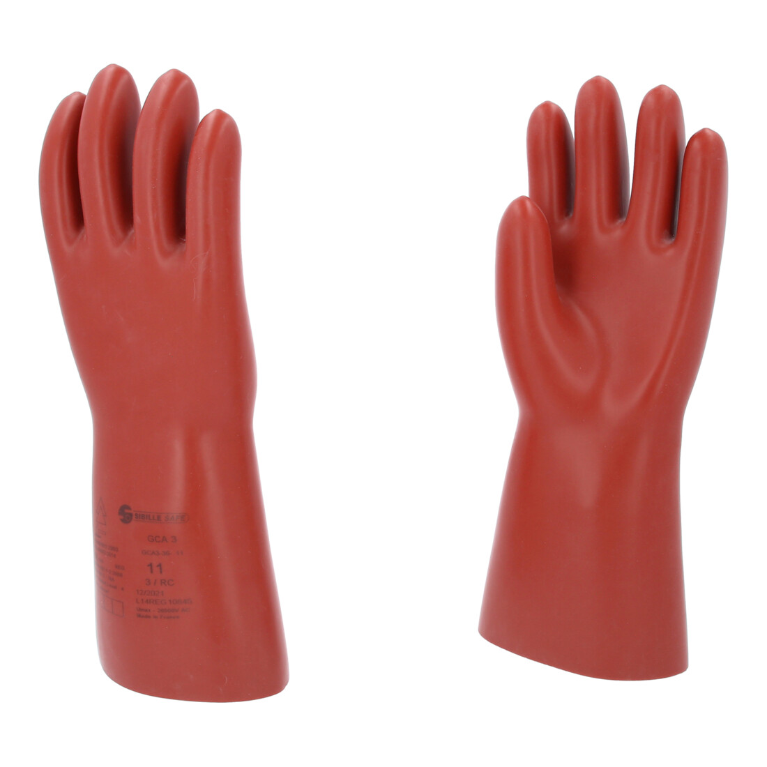 KS Tools Elektriker-Schutzhandschuh mit mechanischen und thermischen Schutz, Größe 11, Klasse 3, rot 11117.0097