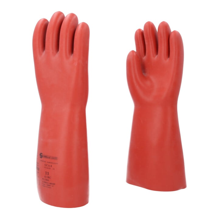 KS Tools Elektriker-Schutzhandschuh mit mechanischen und thermischen Schutz, Größe 11, Klasse 4, rot
