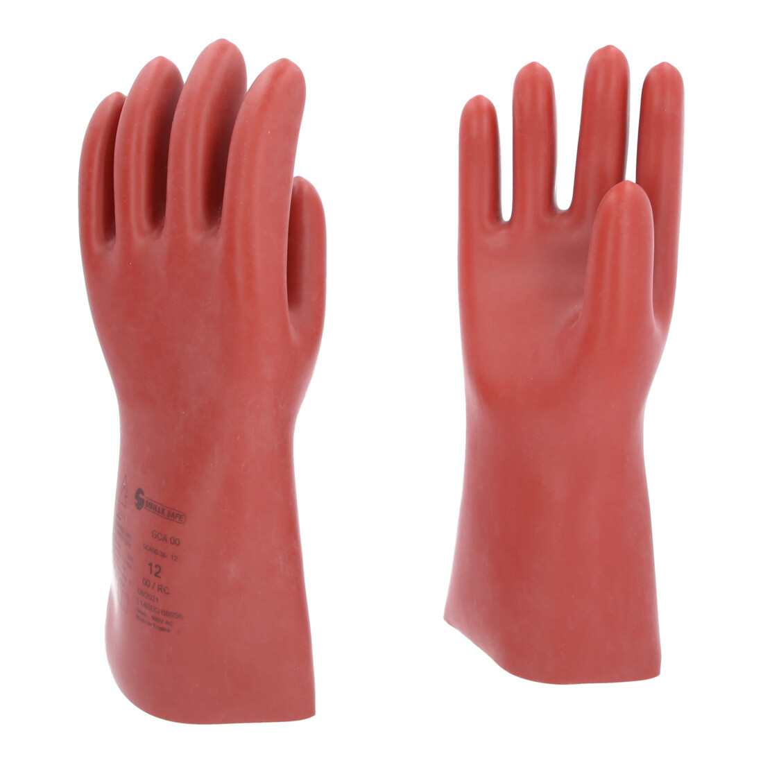 KS Tools Elektriker-Schutzhandschuh mit mechanischen und thermischen Schutz, Klasse 00, rot
