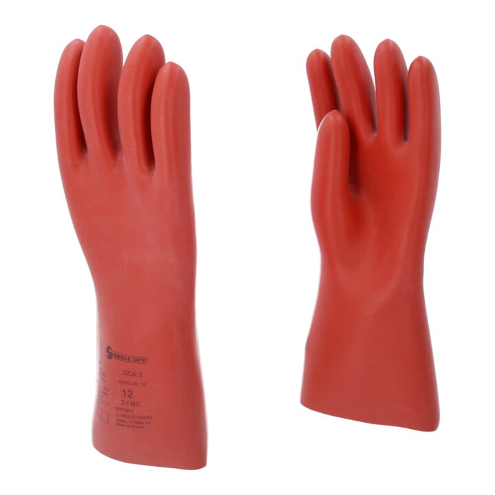 KS Tools Elektriker-Schutzhandschuh mit mechanischen und thermischen Schutz, Größe 12, Klasse 2, rot
