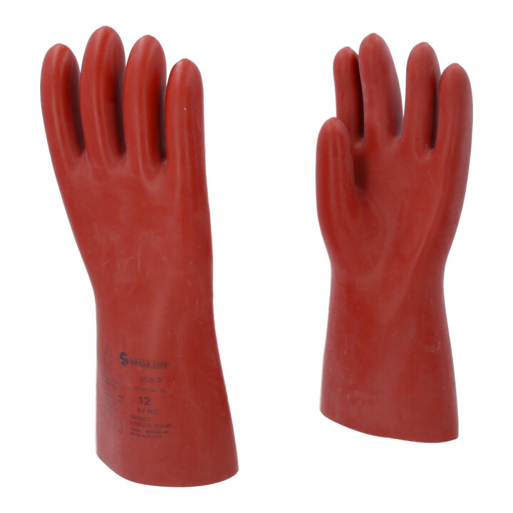 KS Tools Elektriker-Schutzhandschuh mit mechanischen und thermischen Schutz, Größe 12, Klasse 3, rot 12117.0098