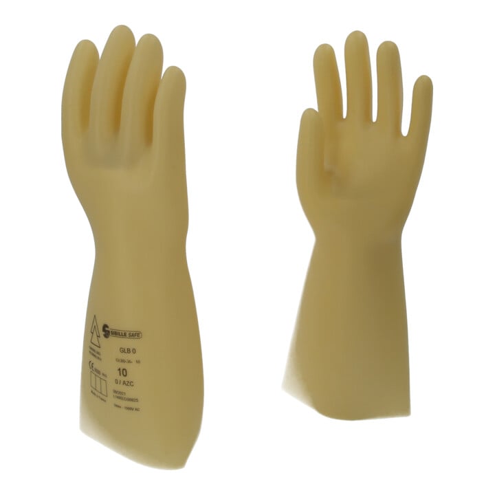KS Tools Elektriker-Schutzhandschuh mit Schutzisolierung, Größe 10, Klasse 0, weiß