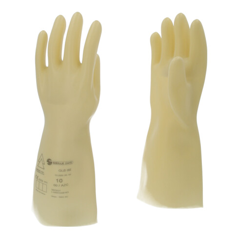 KS Tools Elektriker-Schutzhandschuh mit Schutzisolierung, Größe 10, Klasse 00, weiß