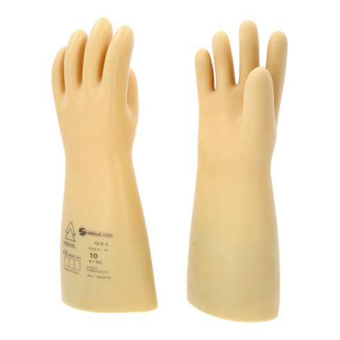 KS Tools Elektriker-Schutzhandschuh mit Schutzisolierung, Größe 10, Klasse 4, weiß