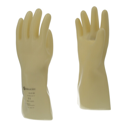 KS Tools Elektriker-Schutzhandschuh mit Schutzisolierung, Größe 11, Klasse 00, weiß