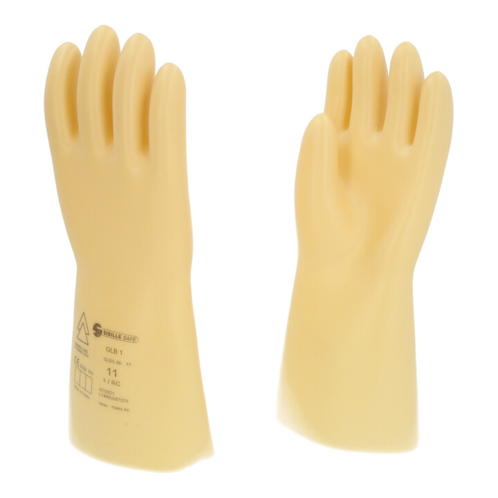 KS Tools Elektriker-Schutzhandschuh mit Schutzisolierung, Klasse 1, weiß