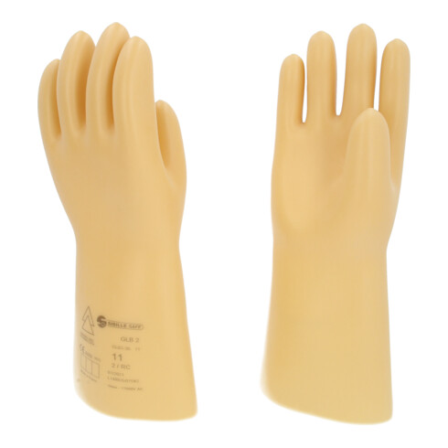 KS Tools Elektriker-Schutzhandschuh mit Schutzisolierung, Größe 11, Klasse 2, weiß