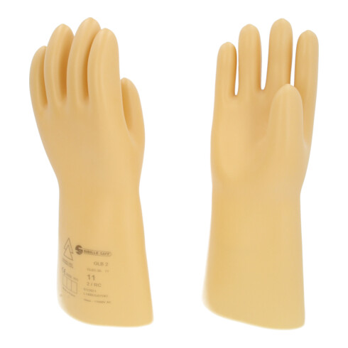 KS Tools Elektriker-Schutzhandschuh mit Schutzisolierung, Größe 11, Klasse 2, weiß