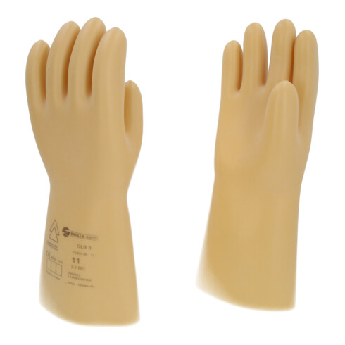 KS Tools Elektriker-Schutzhandschuh mit Schutzisolierung, Größe 11, Klasse 3, weiß