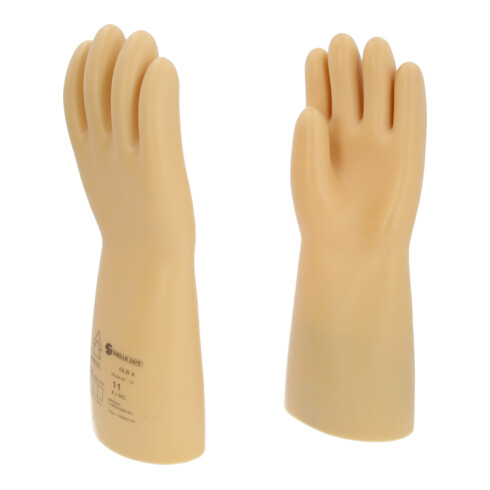 KS Tools Elektriker-Schutzhandschuh mit Schutzisolierung, Größe 11, Klasse 4, weiß
