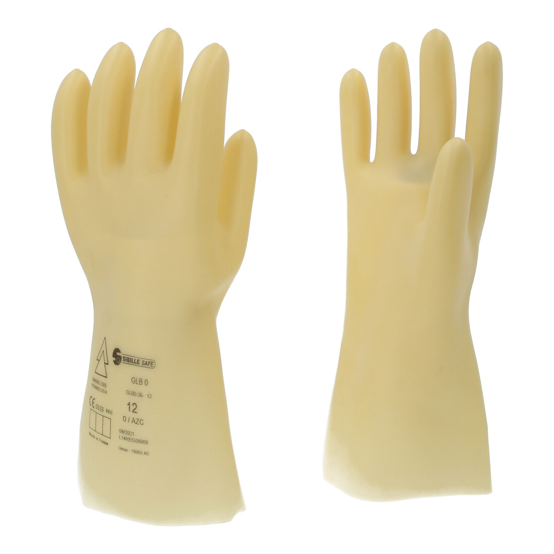 KS Tools Elektriker-Schutzhandschuh mit Schutzisolierung, Klasse 0, weiß