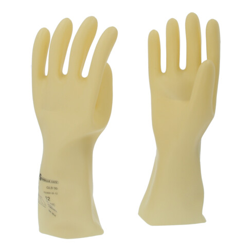 KS Tools Elektriker-Schutzhandschuh mit Schutzisolierung, Größe 12, Klasse 00, weiß