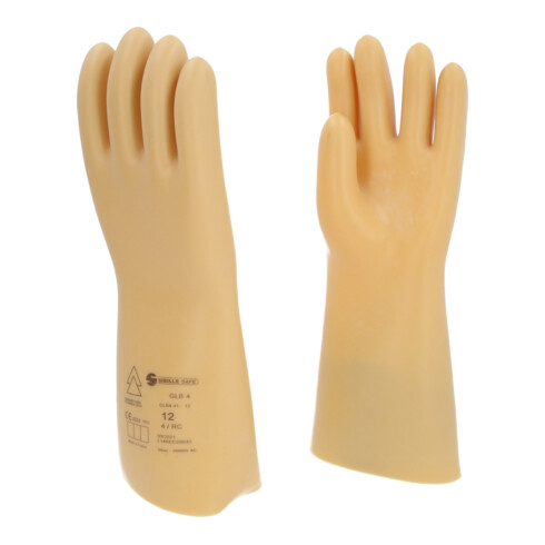 KS Tools Elektriker-Schutzhandschuh mit Schutzisolierung, Größe 12, Klasse 4, weiß