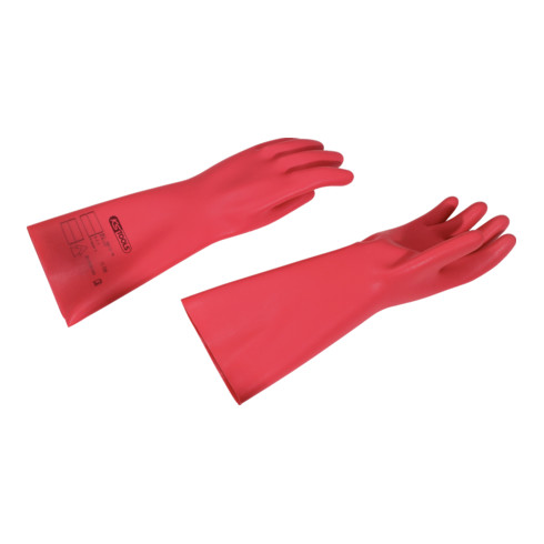 KS Tools Elektriker-Schutzhandschuh mit Schutzisolierung, Größe 8, rot