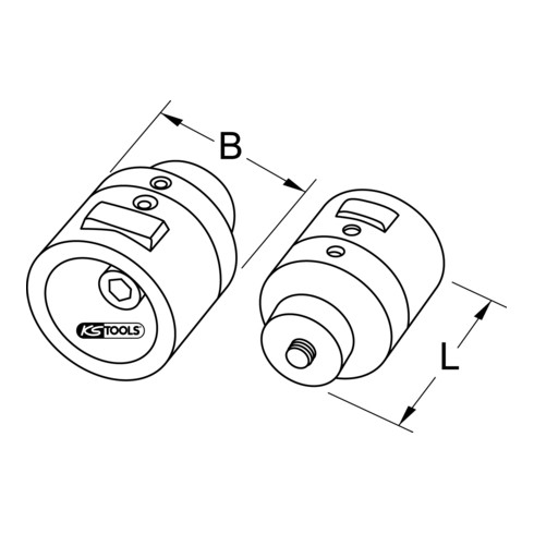 KS Tools Embouts pour appareil à souder les manchons, Ø 63mm
