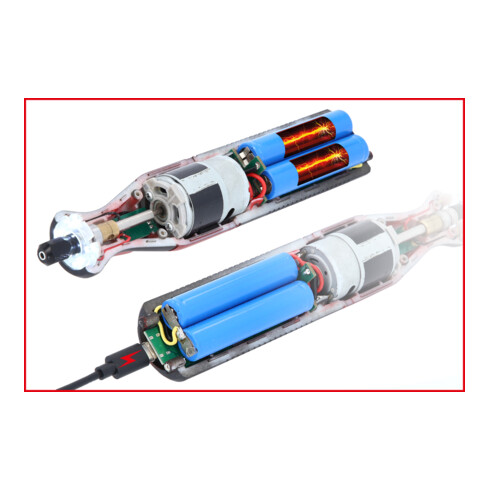 KS Tools eMONSTER Akku-Multifunktionswerkzeug-Satz mit 50 Zubehörteilen