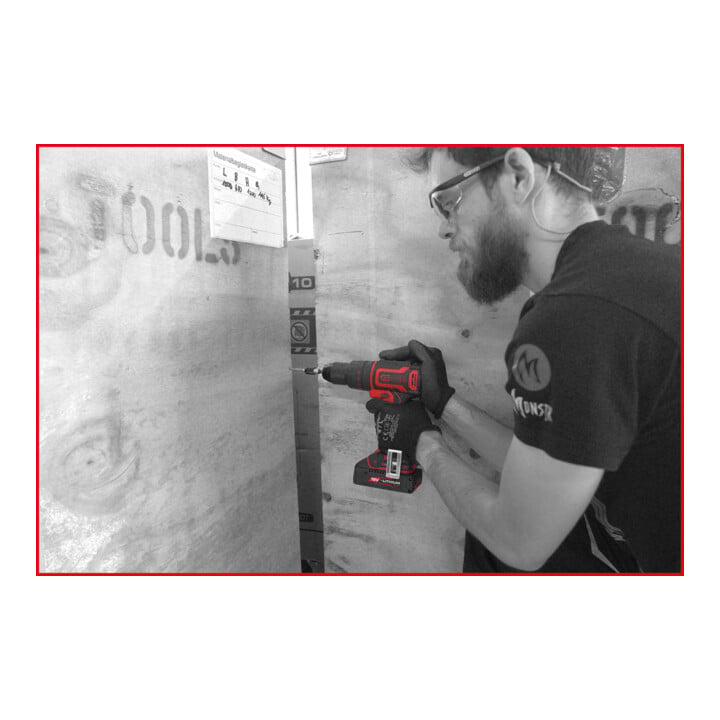 KS Tools eMONSTER brushless accuslagschroef-/boormachineset, 4-dlg