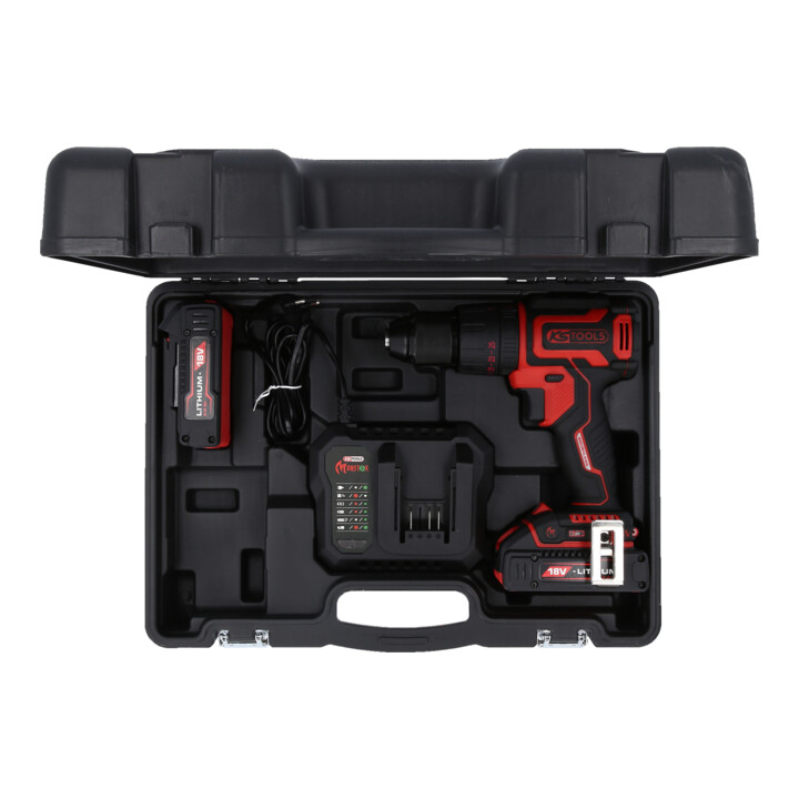 KS Tools eMONSTER brushless accuslagschroef-/boormachineset, 4-dlg