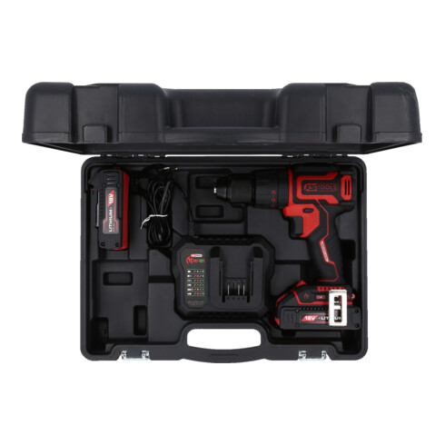 KS Tools eMONSTER brushless accuslagschroef-/boormachineset, 4-dlg