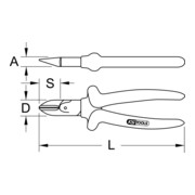 KS Tools ERGOTORQUE Diagonal-Seitenschneider-5