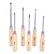 KS Tools ERGOTORQUE HOUT schroevendraaierset, 6 dlg-1