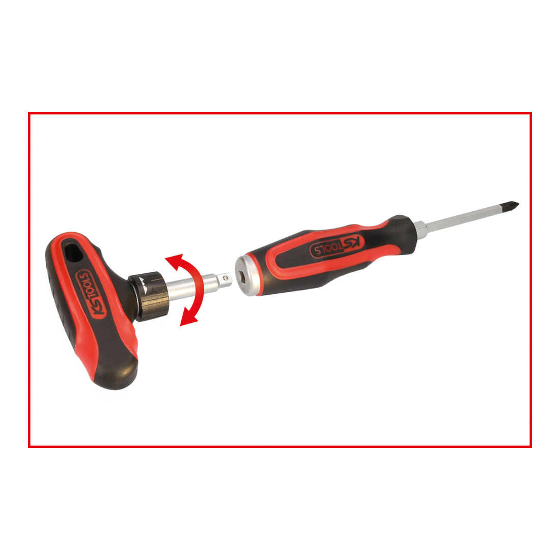 KS Tools ERGOTORQUE®max slagdopschroevendraaierset, 13 st.