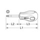 KS Tools ERGOTORQUE Schraubendreher, kurz, PZ-3