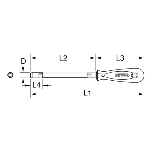 KS Tools ERGOTORQUE Stecknuss-Schraubendreher