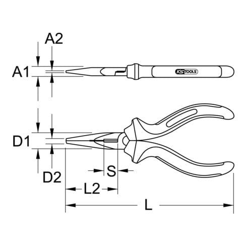 KS Tools ERGOTORQUE telefoontang