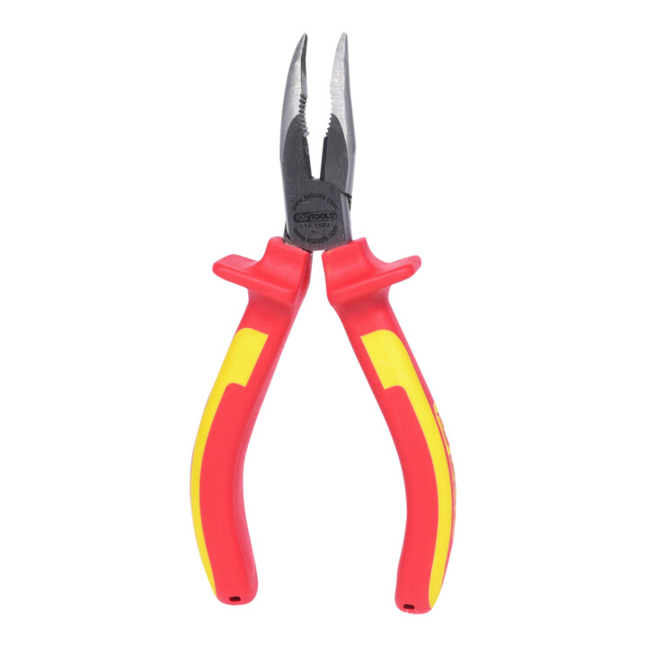 KS Tools ERGOTORQUE VDE Flachrundzange, gebogen, 165mm