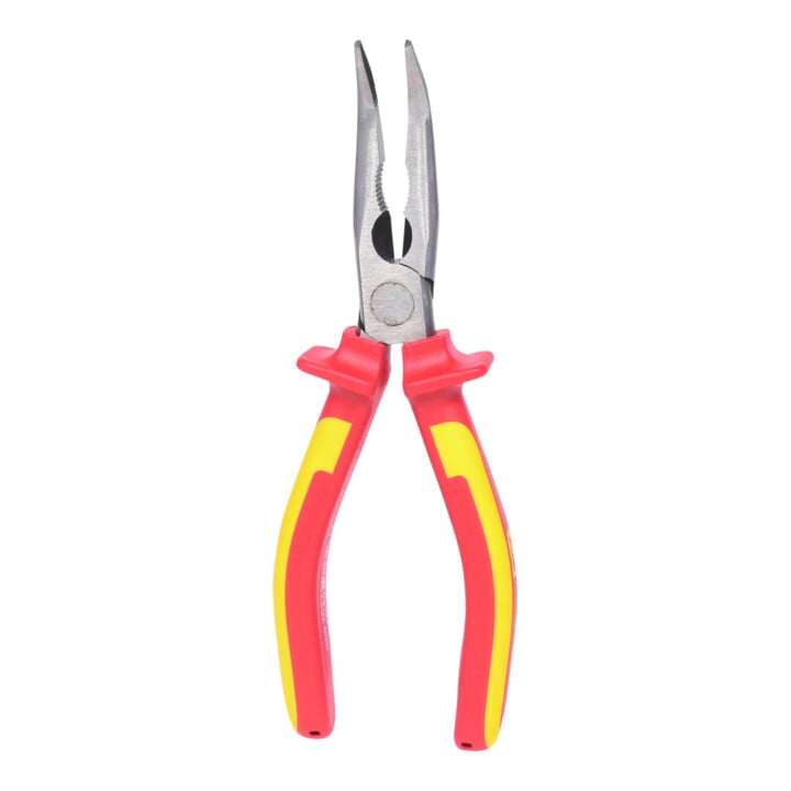 KS Tools ERGOTORQUE VDE Flachrundzange, gebogen, 210mm