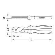 KS Tools ERGOTORQUE VDE Kabelschere-3