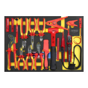 KS Tools ERGOTORQUE VDE Zangen-Satz in Schaumstoffeinlage, 17-tlg