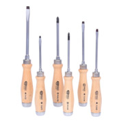 KS Tools ERGOTORQUE WOODmax Schlag-Schraubendreher-Satz, 6-teilig-1