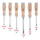 KS Tools ERGOTORQUE WOODmax Schlag-Schraubendreher-Satz, 6-teilig
