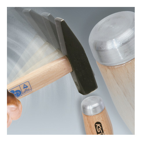 KS Tools ERGOTORQUE WOODmax Schlag-Schraubendreher-Satz, 6-teilig