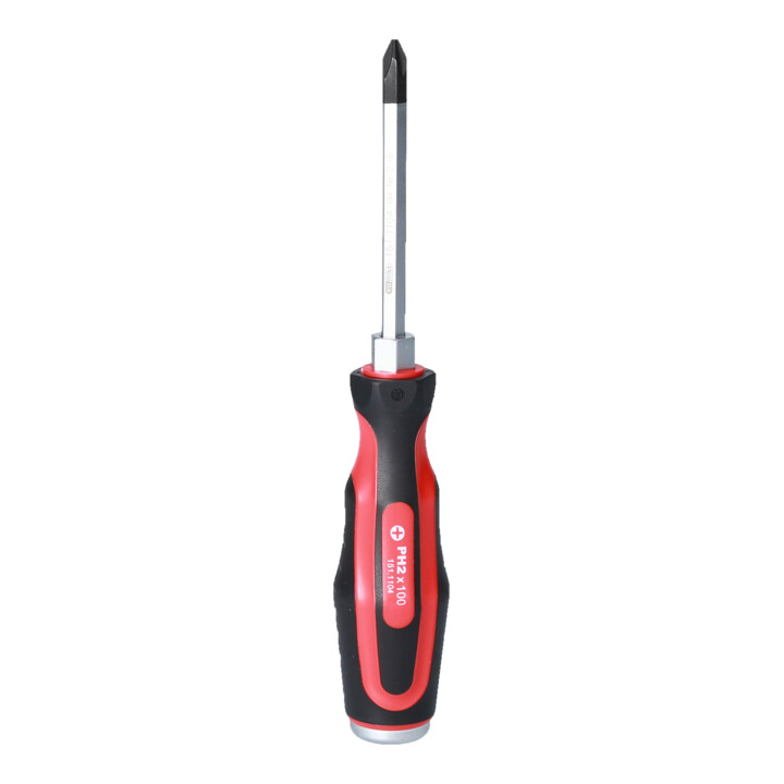 KS Tools ERGOTORQUEmax Schlagkappen-Schraubendreher, PH2, 185mm lang