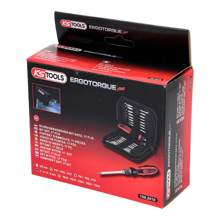 KS Tools ERGOTORQUEplus bitset, 17 delig