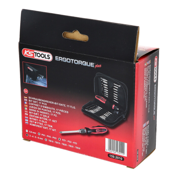 KS Tools ERGOTORQUEplus bitset, 17 delig